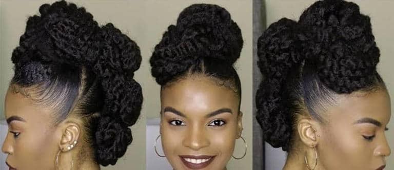 Natural Hair Mohawk Updo. Photo: @mothaessentials Source: Instagram