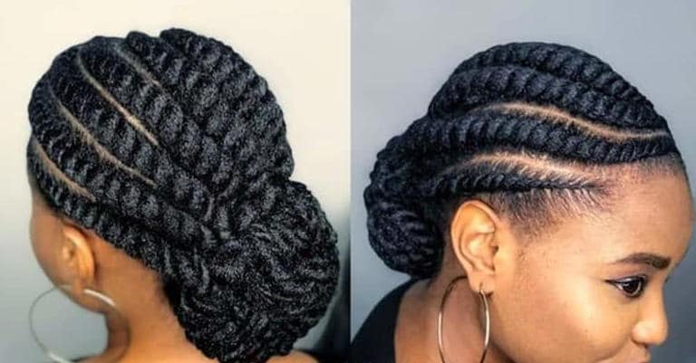 Flat Twists with Low Bun. Photo: @sayalejandra Source: Instagram