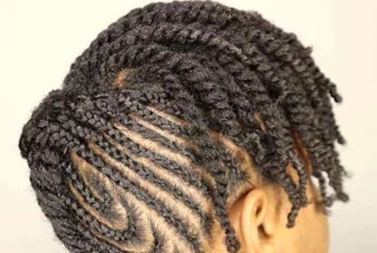 Twists and Cornrows UpDo. Photo: @braidsambassador Source: Instagram