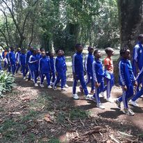 Students in Limbe Botanic Garden